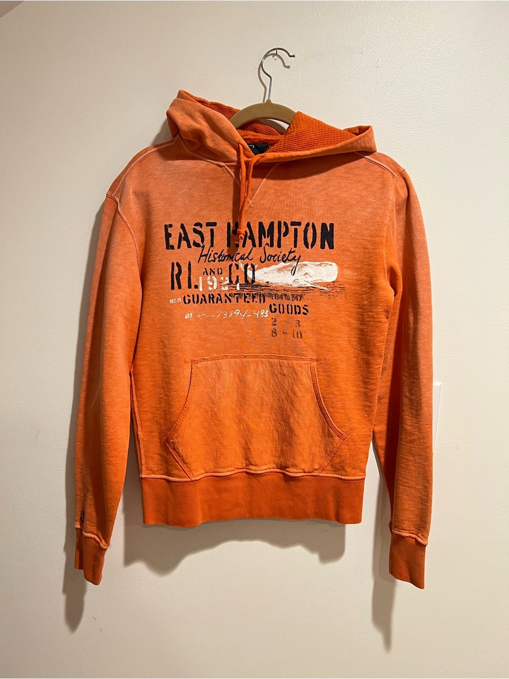 Polo by Ralph Lauren Orange Graphic Hooded Sweatshirt